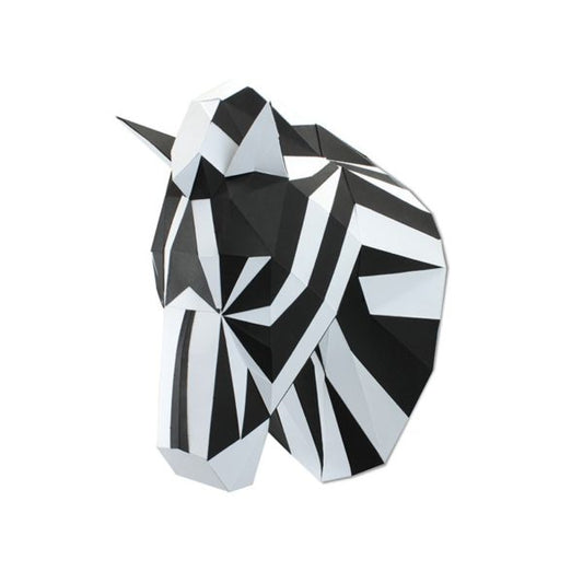 Zebra - Eveli Gemiddeld (papier) 3D Origami DIY Papercraft