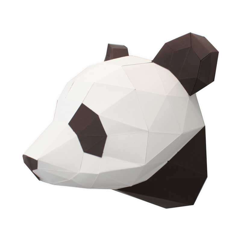 Panda klein - Eveli Gemiddeld (papier) 3D Origami DIY Papercraft