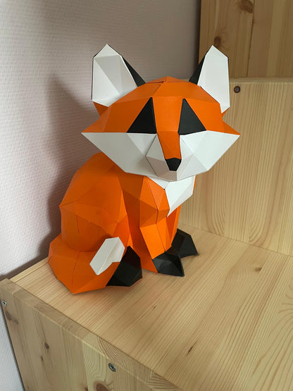 Sitting fox