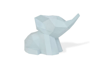 Baby olifant - Eveli Makkelijk (papier) 3D Origami DIY Papercraft