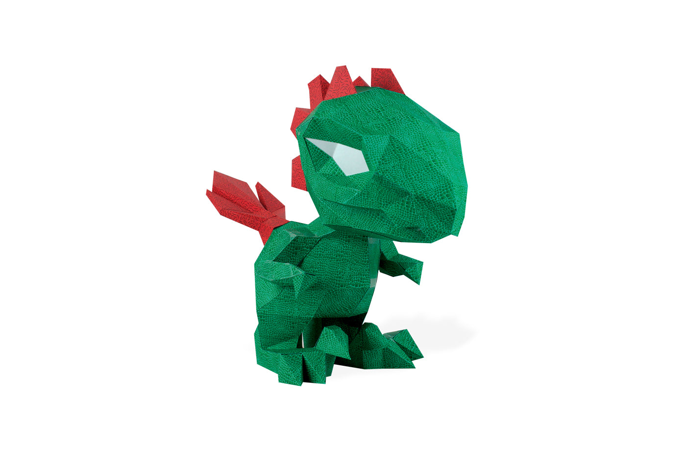 Kleine dino - Eveli Makkelijk (papier) 3D Origami DIY Papercraft