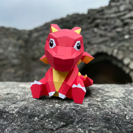 Red baby dragon