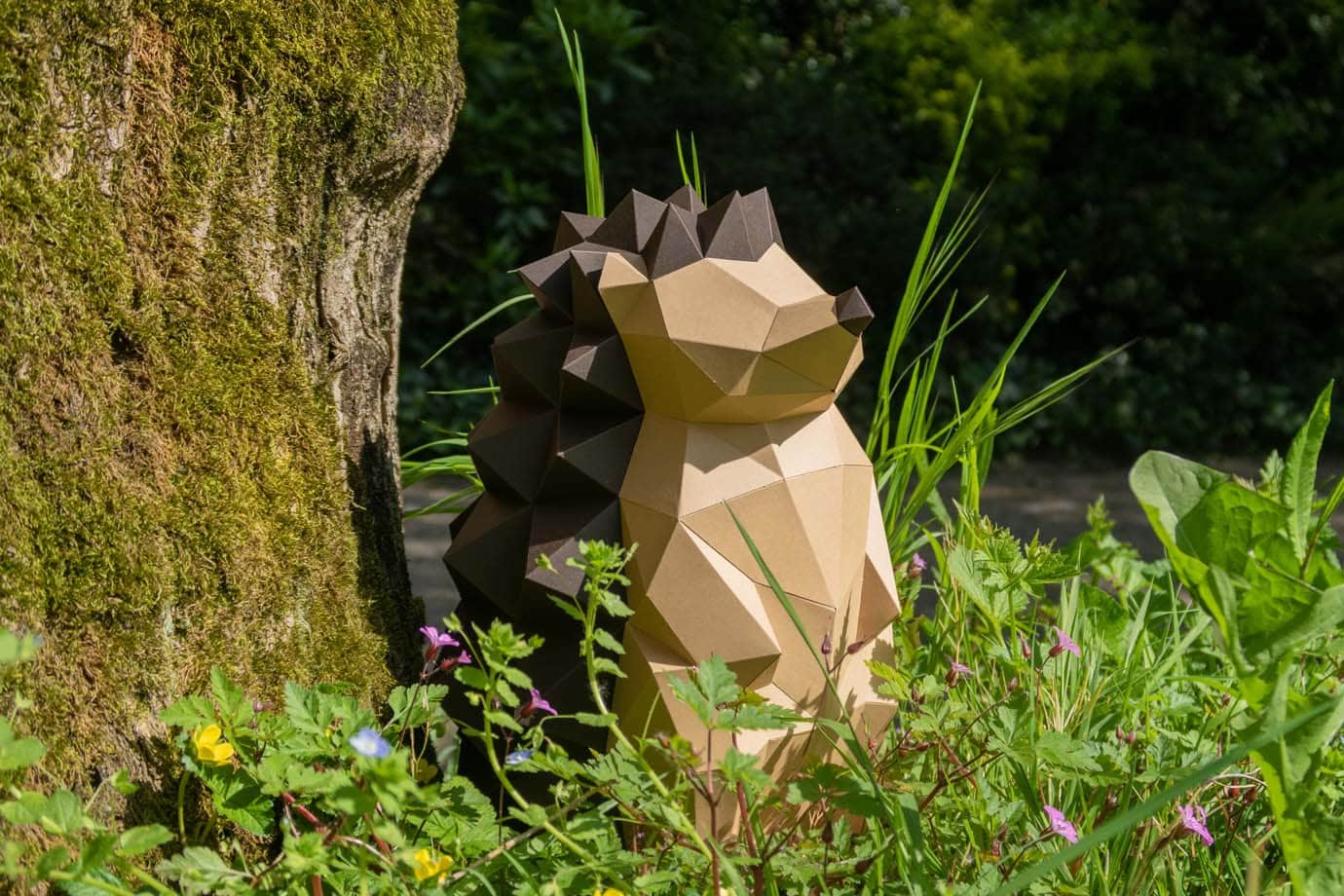 Egel - Eveli Gemiddeld (papier) 3D Origami DIY Papercraft