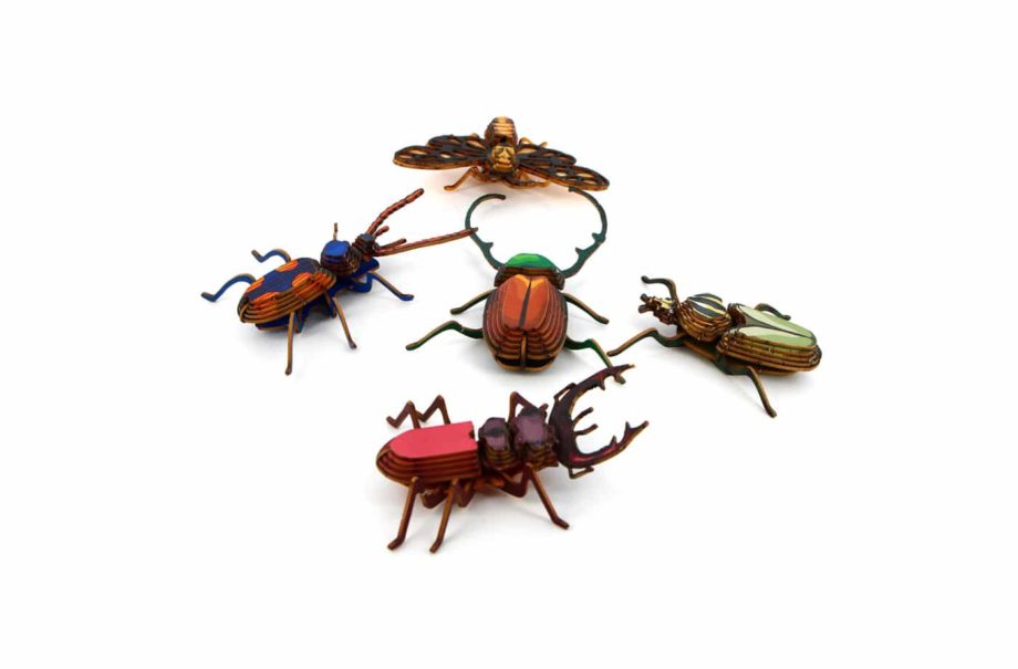 Insecten set klassiek (klein) - Eveli 3D Origami DIY Papercraft