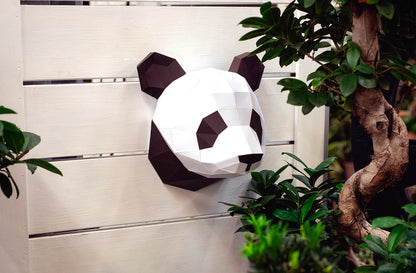 Panda klein - Eveli Gemiddeld (papier) 3D Origami DIY Papercraft