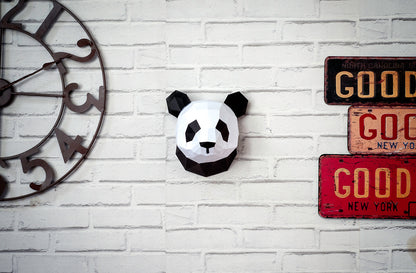 Panda klein - Eveli Gemiddeld (papier) 3D Origami DIY Papercraft