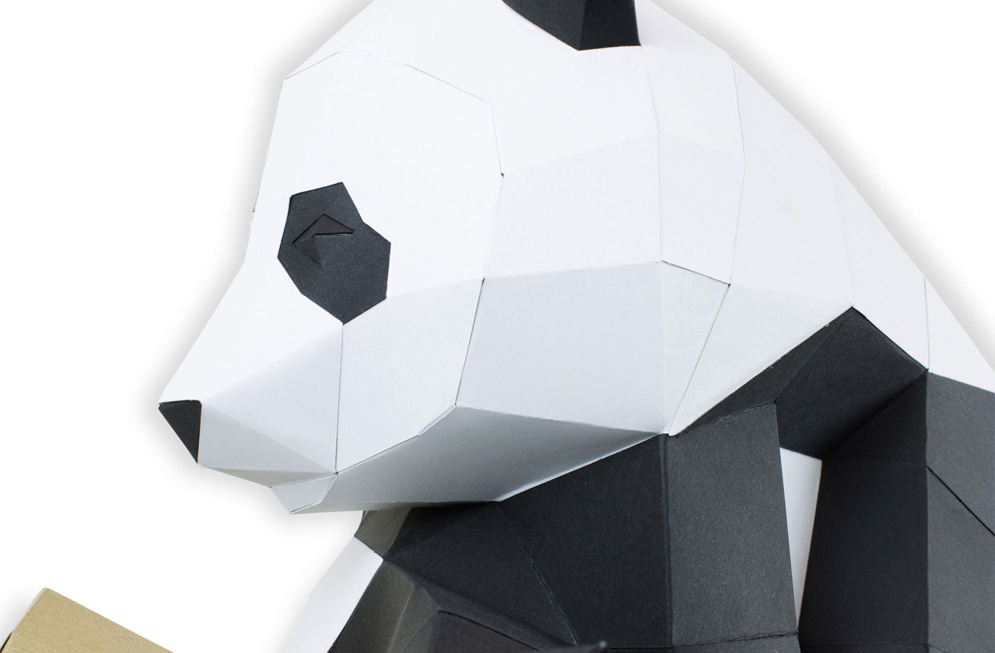 Panda op tak - Eveli Moeilijk (Papier) 3D Origami DIY Papercraft